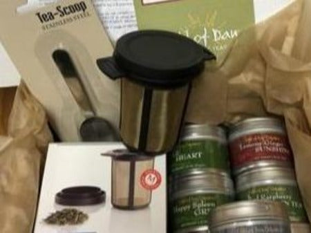 Tea Canister & Tea Scoop Gift Set