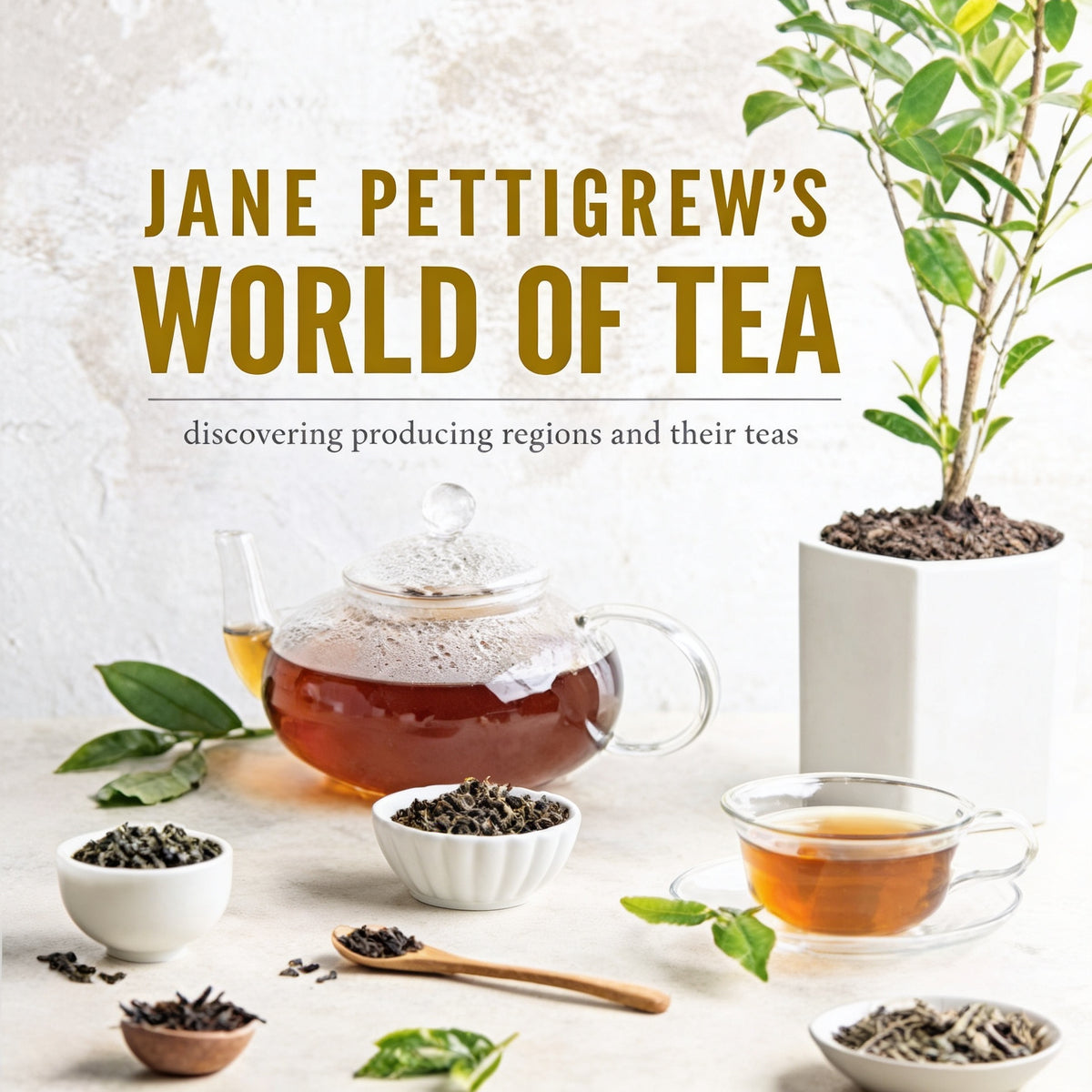 Book - The World of Tea, autographed by author Jane Pettigrew