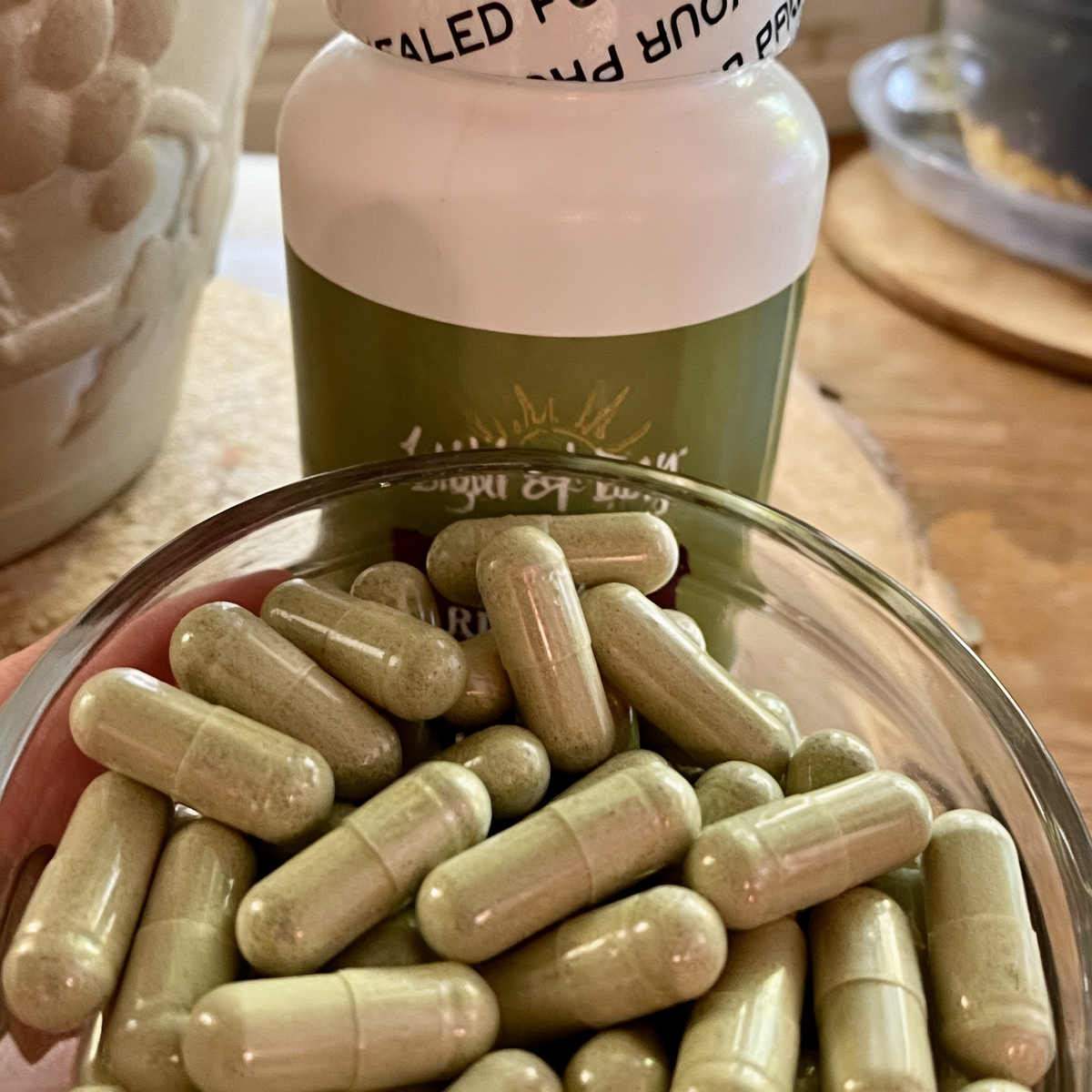 Matcha Capsules - 120 count Bottle (2 month supply), Caffeinated
